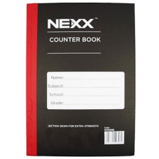 NEXX A4 - 2 Quire 192 Page Counter Book F/M